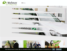 Tablet Screenshot of pflegedienst-wehner.de